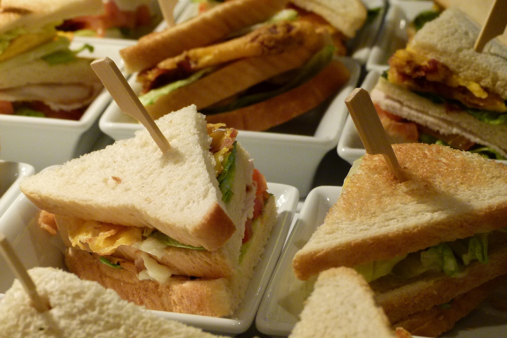 Coworking enjoying lunch outside made by one of the best catering companies Colchester can offer - Bon Appetit