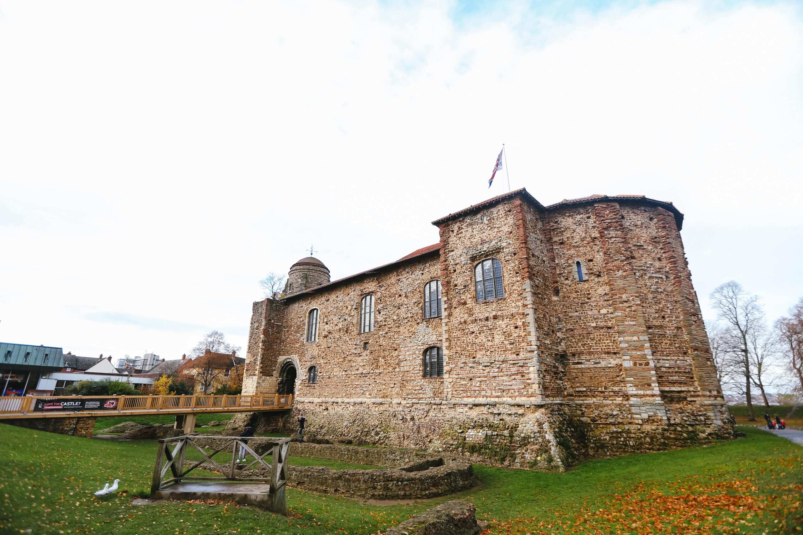 Colchester castle looking powerful - outside catering colchester